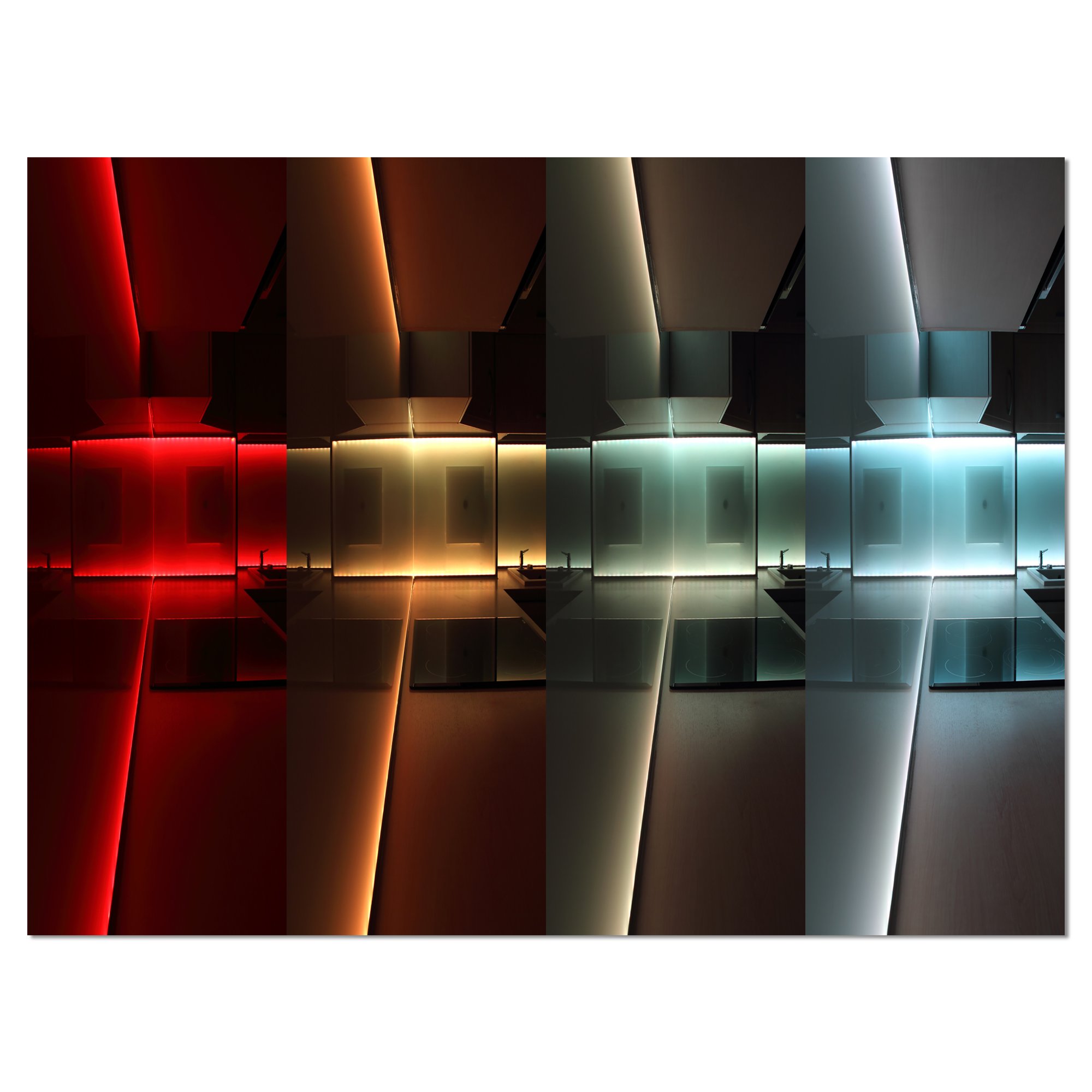 Modern LED Backlit Abstract Kitchen Canvas Art Print - Perfect for Home Decor, Dining Room & Contemporary Wall Art