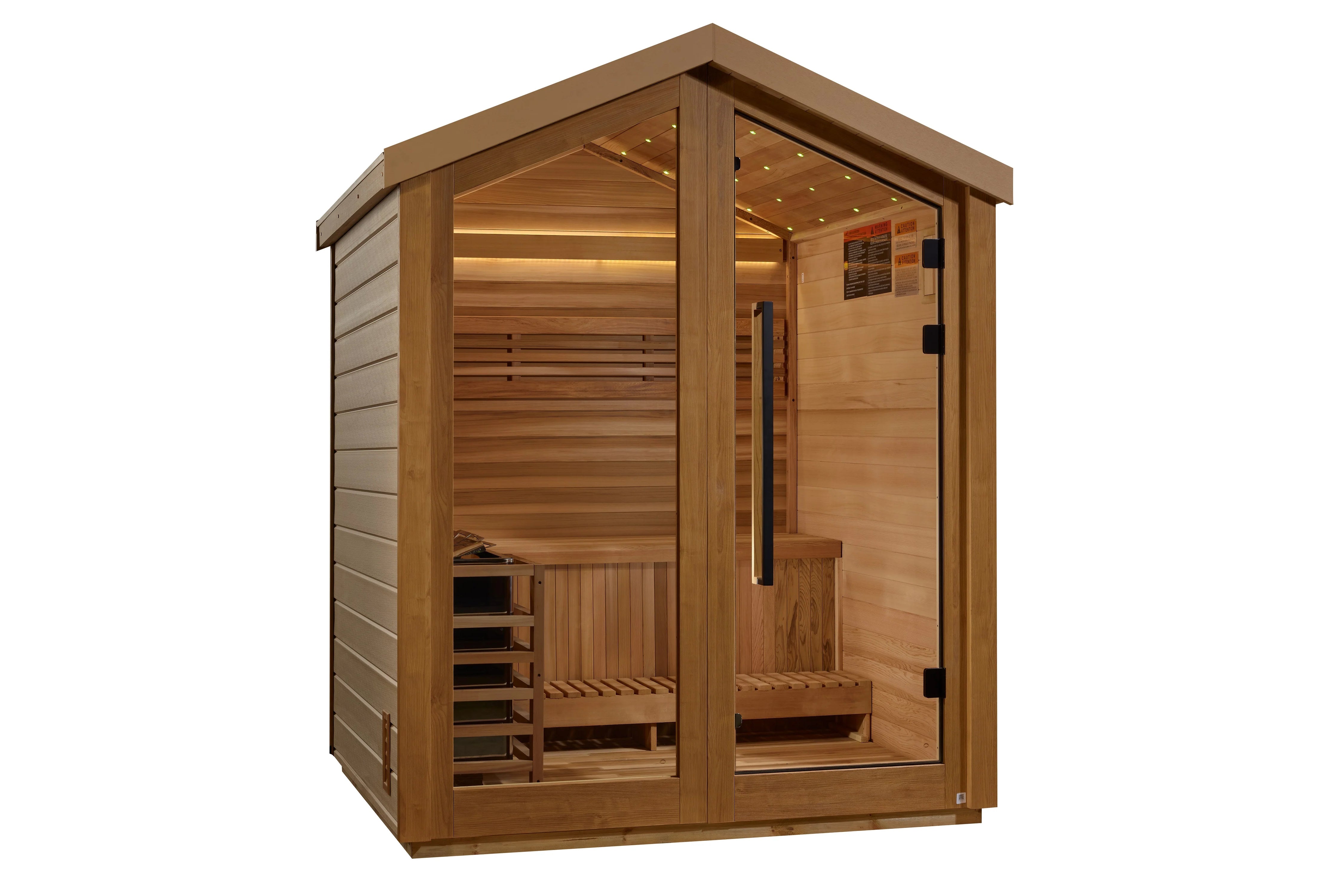Golden Designs Savonlinna 3-Person Outdoor Traditional Sauna - Perfect for Backyard Relaxation & Home Spa Experience