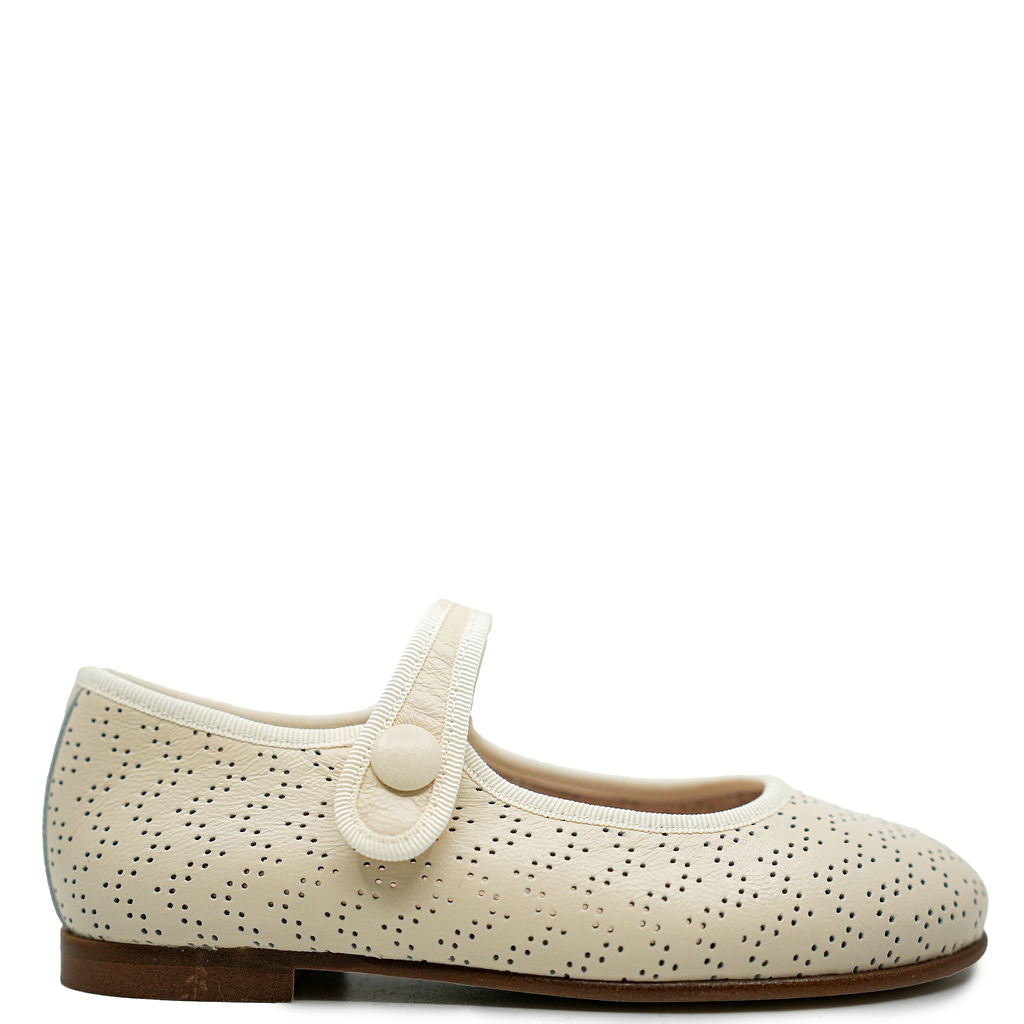 Beberlis Porcelain Mary Jane Shoes - Elegant & Comfortable Women's Flats for Work, Weddings & Casual Wear