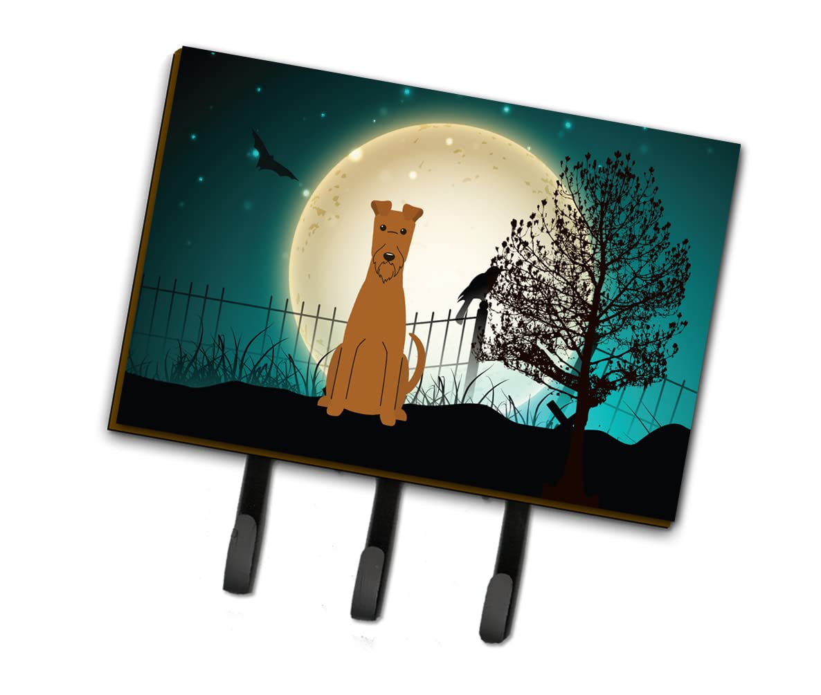 Caroline's Treasures Halloween Scary Irish Terrier Leash & Key Holder BB2252TH68 - Triple-Layer Design for Pet Accessories & Home Decor | Perfect for Halloween Decor, Dog Walking & Key Organization