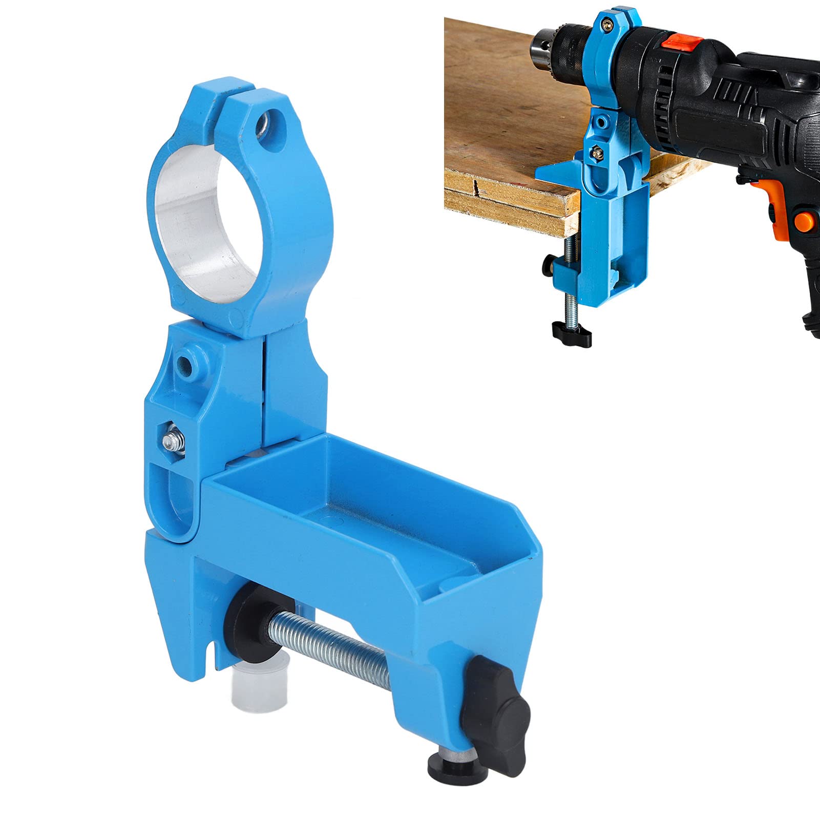 Universal Electric Grinder Drill Holder with 360° Head Rotation & 90° Branch Adjustment - Fixing Bracket for Drill Press - Perfect for Woodworking, Metalworking & DIY Projects