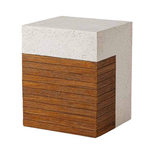 15 Inch+multicolored Stone & Faux Wood