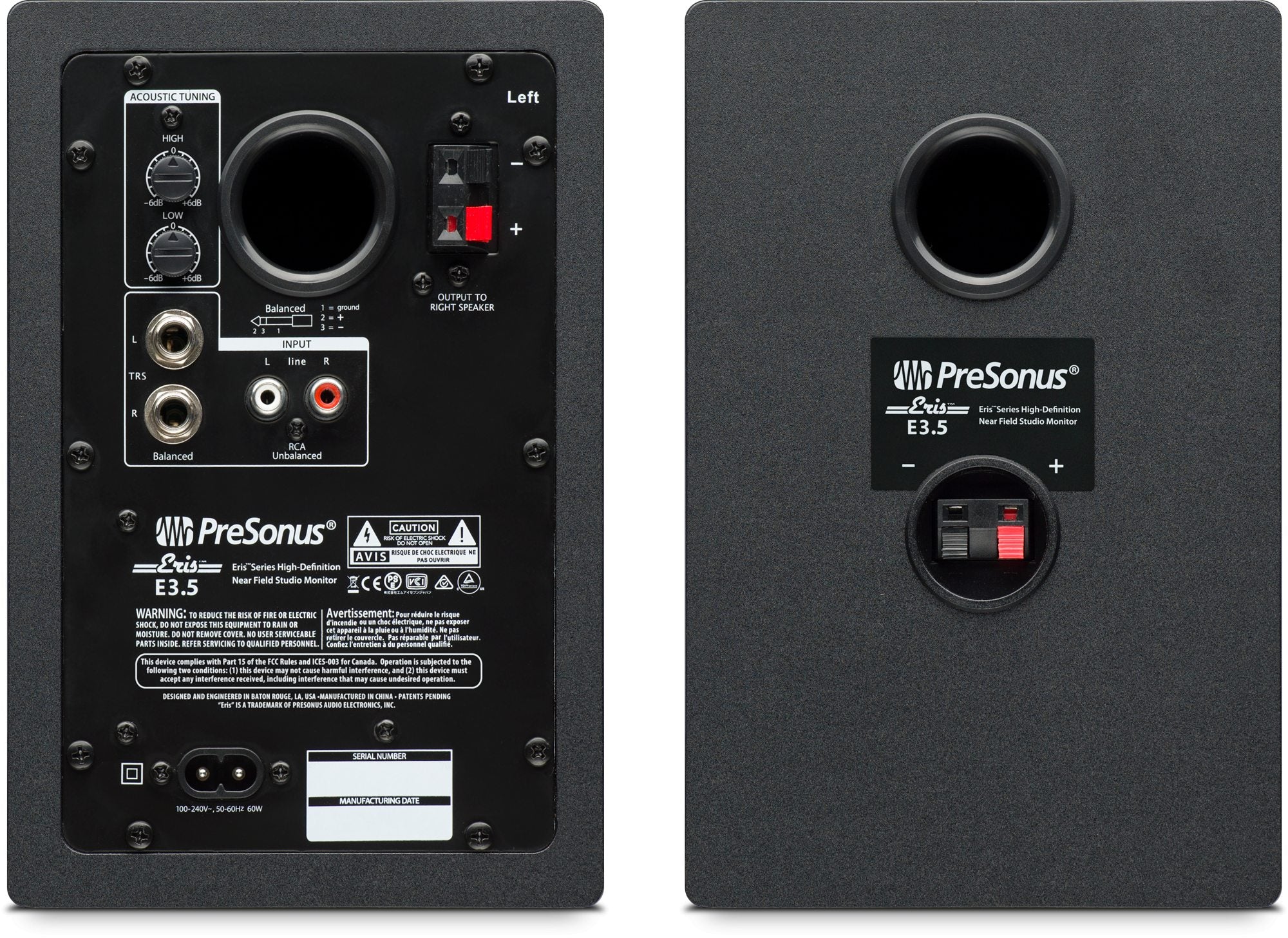 Eris E3.5 (Pair) 2nd Generation Studio Monitor Speakers - Professional Audio for Home Recording, Podcasting & Music Production