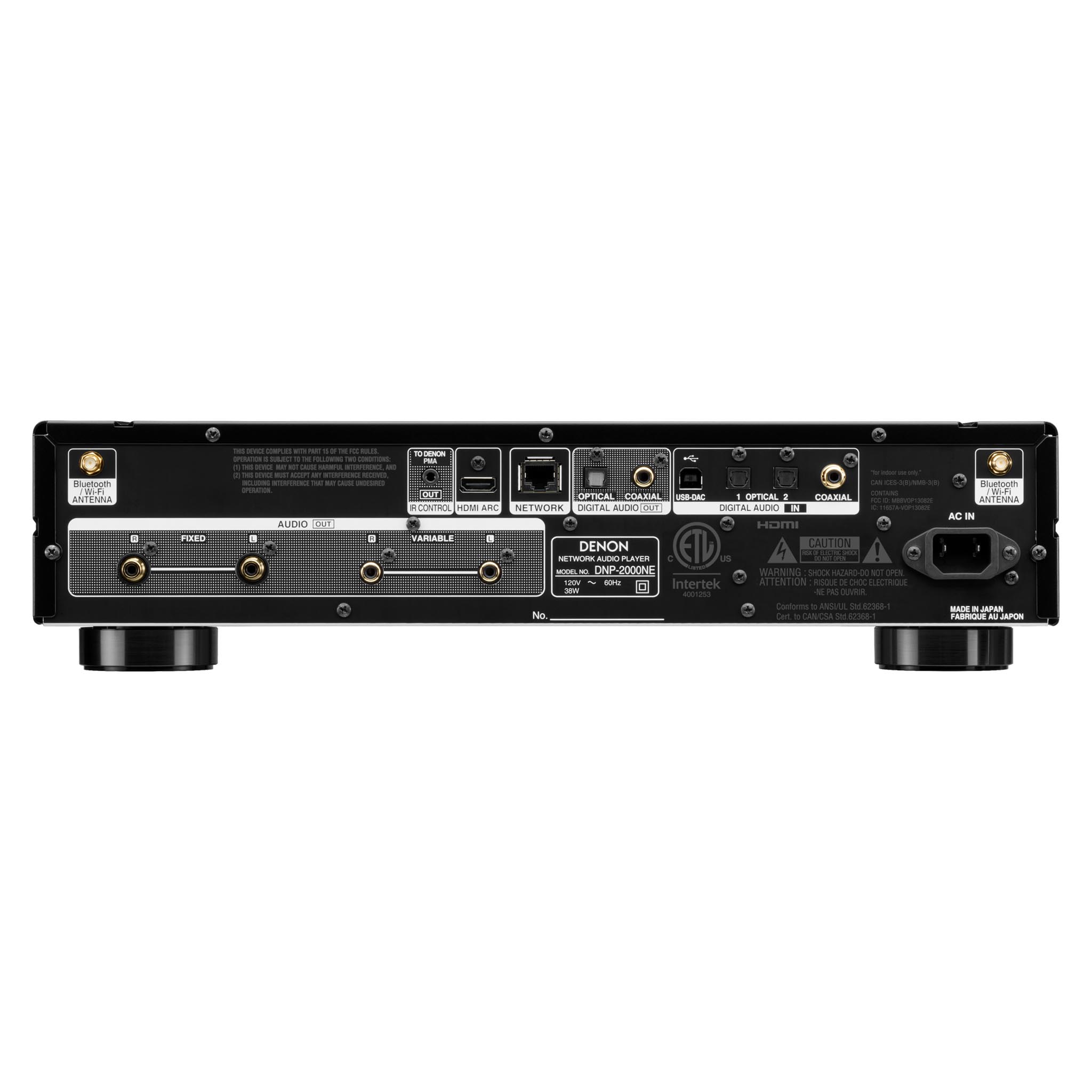 Denon DNP-2000NE High-End Network Audio Player - Stream Hi-Res Music for Home Theater & Audiophile Listening
