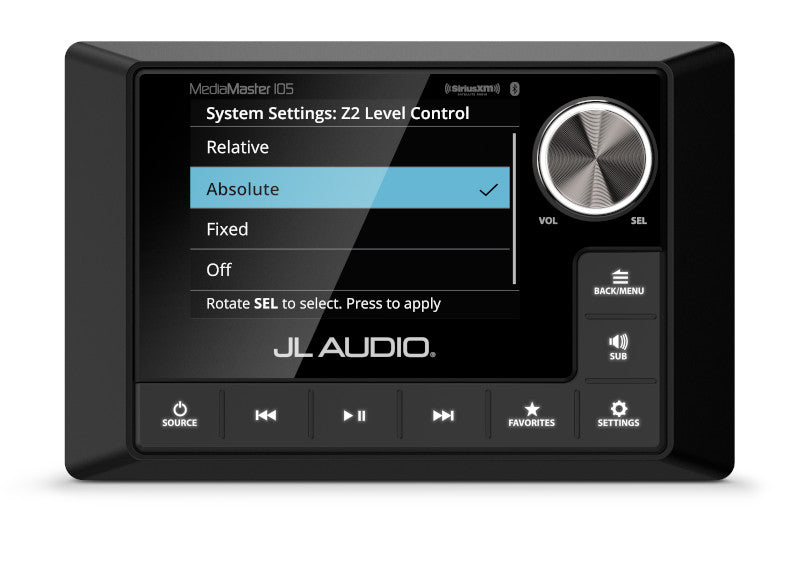 JL Audio MM105 MediaMaster Waterproof Marine Stereo with Color LCD Display - Perfect for Boats, Yachts & Outdoor Water Activities