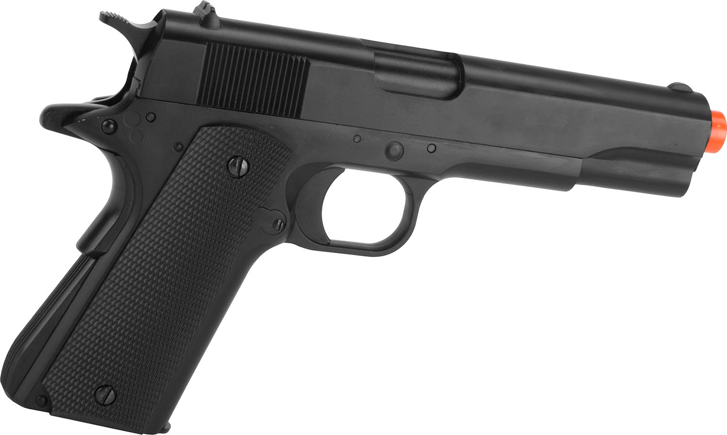 Win Gun Airsoft 1911A1 CO2 Blowback Pistol - Black - Realistic Airsoft Gun for Tactical Training & Target Shooting - Perfect for Military Simulation & Outdoor Games
