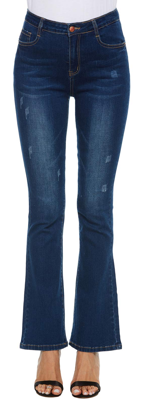 AvaCostume Women's High Rise Stretch Bootcut Jeans - Comfortable & Flattering Denim Pants for Casual Wear, Work & Night Out