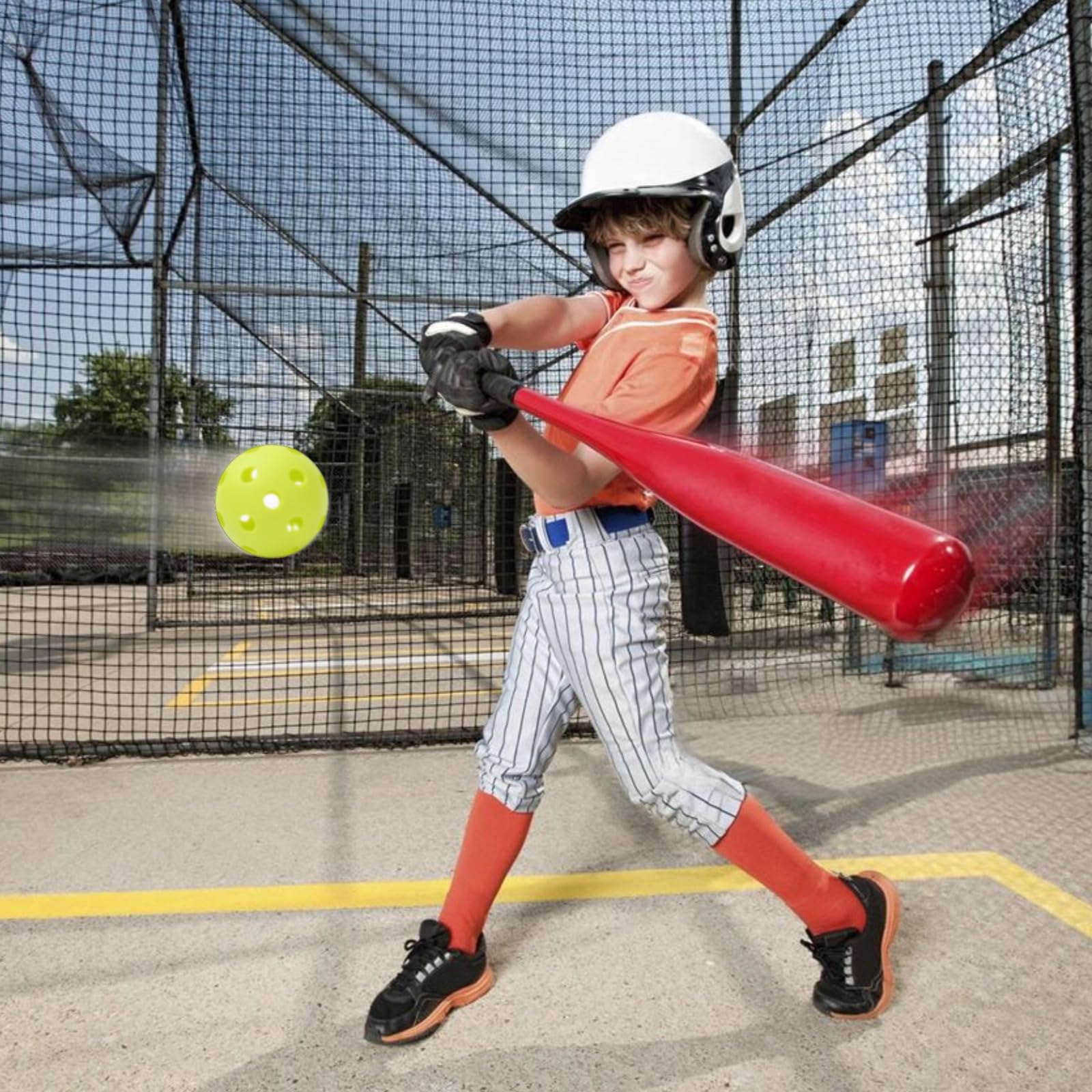 12 Pack Plastic Practice Baseball Softballs - Lightweight 9 Inch Limited Flight Training Balls for Hitting, Pitching & Batting | Perfect for Backyard Practice, Baseball Drills & Youth Training