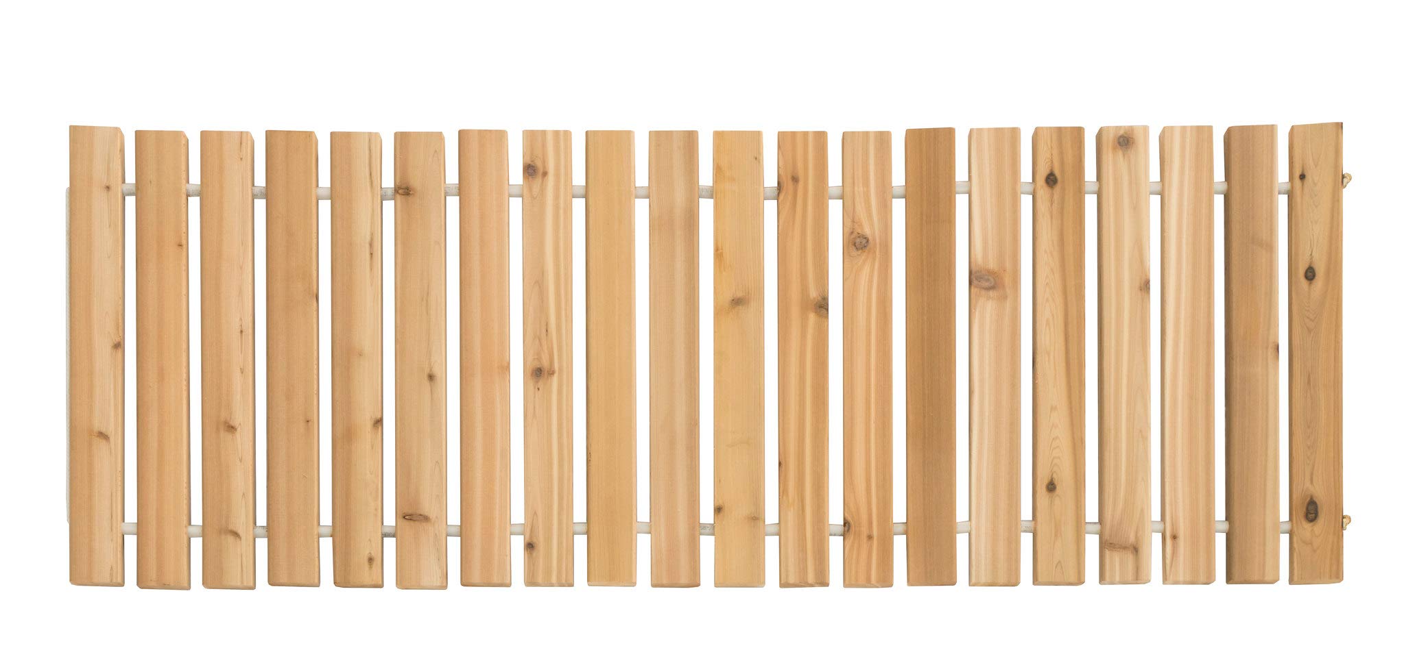 Premium Red Cedar Roll-Up Walkway Mat - Natural Wood Pathway for Indoor/Outdoor Use - Perfect for Gardens, Patios, Decks & Entryways | Furniture Barn USA