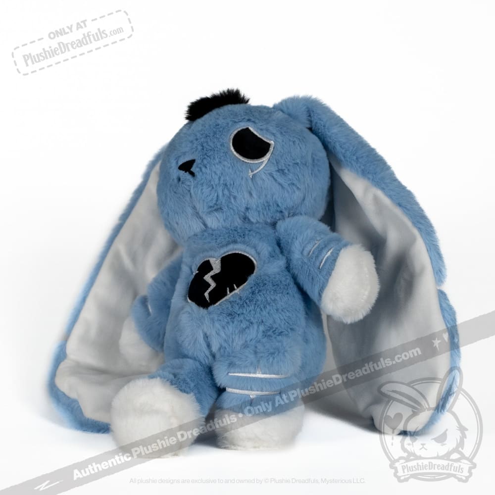 Plushie Dreadfuls Depression Rabbit V2 Mohawk Edition - Soft Stuffed Animal Toy for Anxiety Relief & Emotional Support | Perfect for Therapy, Comfort, and Mental Health Awareness Gifts