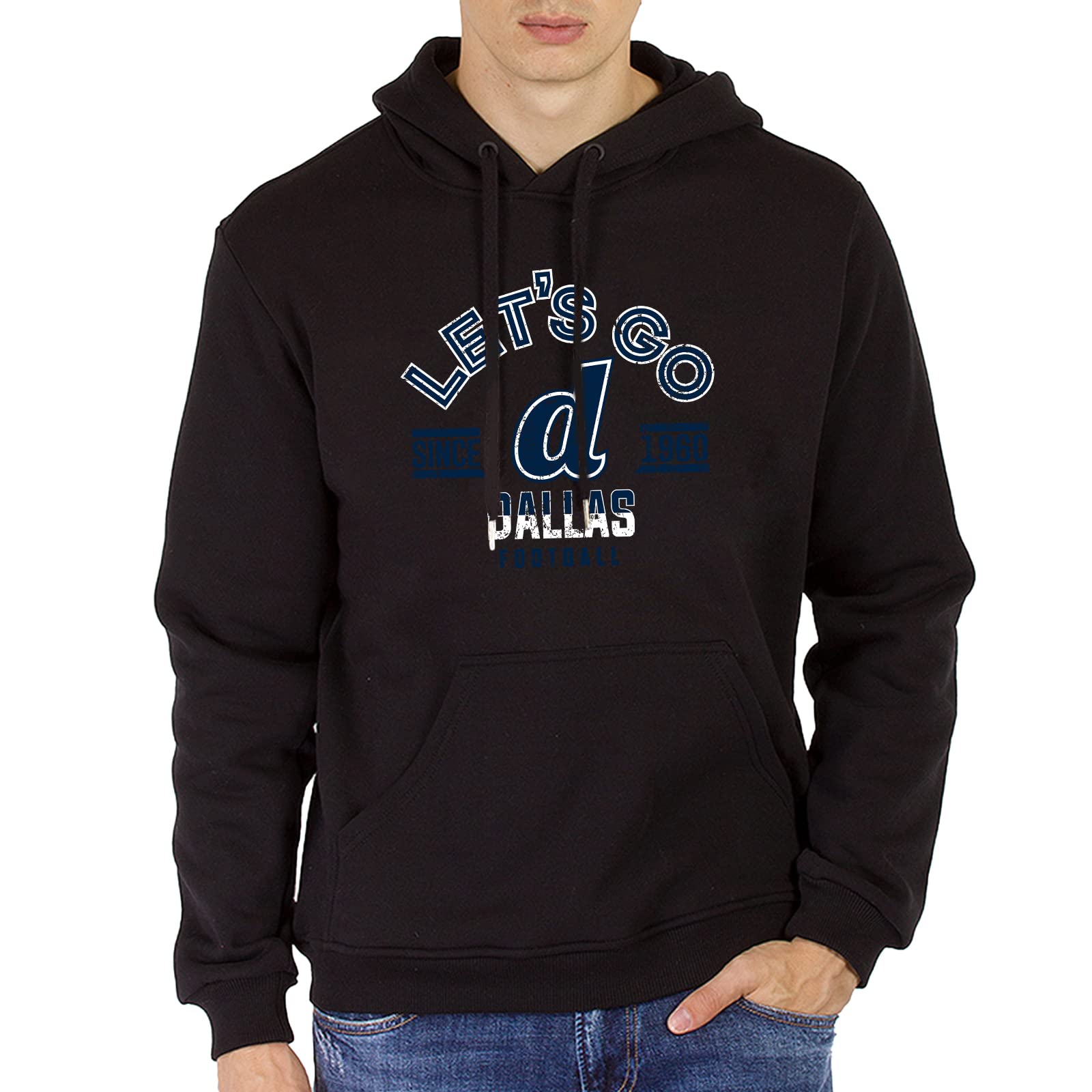Texas Dallas Hoodies for Men - Comfortable Black Sweatshirt Gifts for Dad, Boyfriend & Husband | Perfect for Casual Wear, Sports & Outdoor Activities
