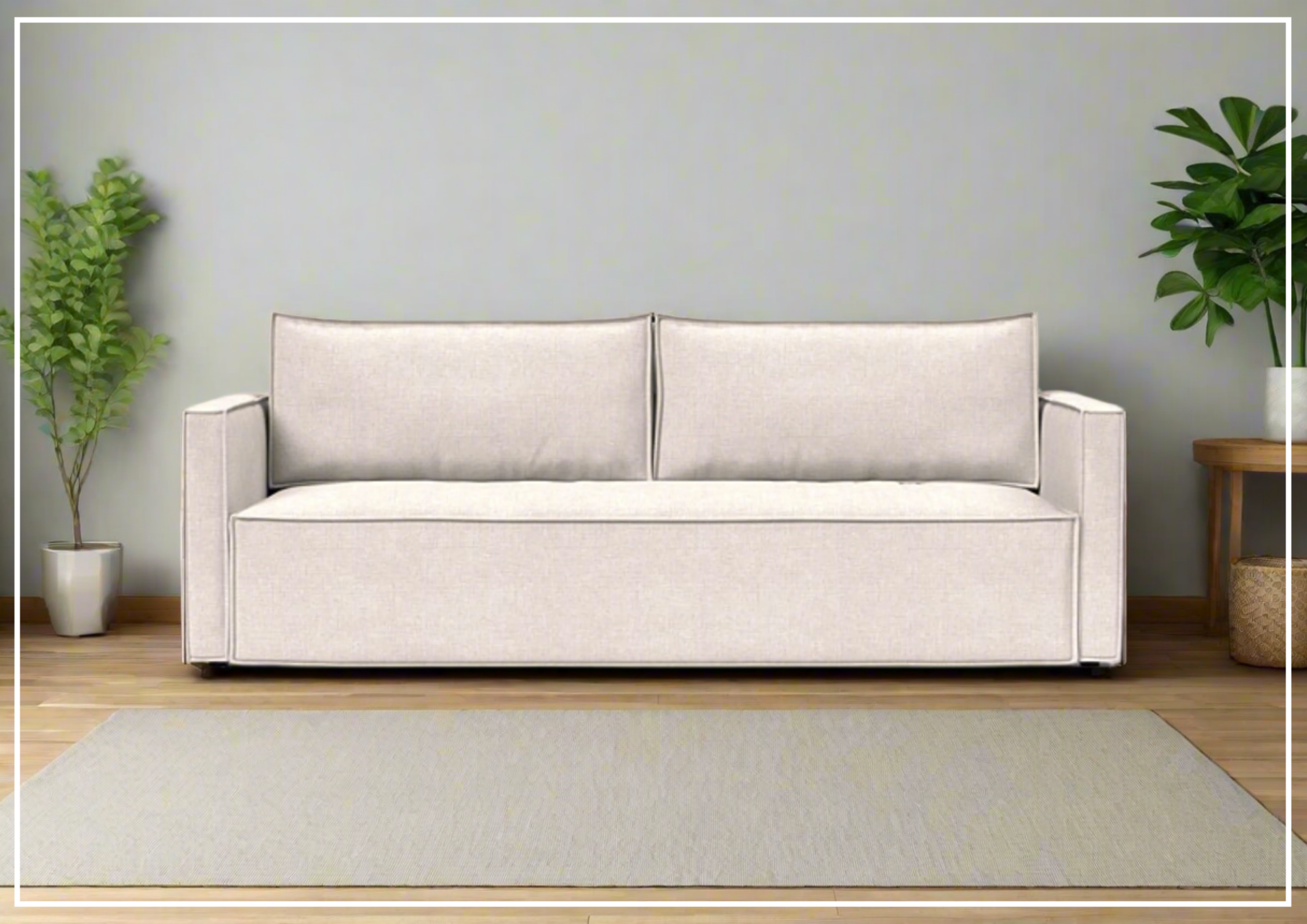 Innovation Living Newilla 2-Seater Convertible Fabric Sofa Bed - Comfortable Sleeper Sofa for Small Spaces, Guest Rooms & Apartments