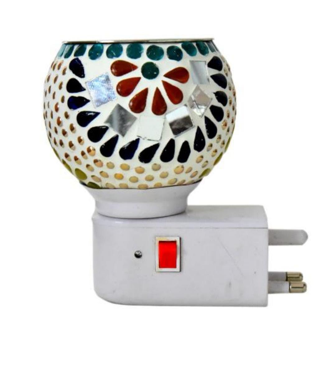 Lipika Natural Pure Air Karpure Camphor Diffuser - Ceramic Electric Aroma Diffuser with On/Off Switch & Night Light for Home & Office | Smoke-Free, Child-Safe, Shockproof | Perfect for Relaxation, Meditation & Aromatherapy