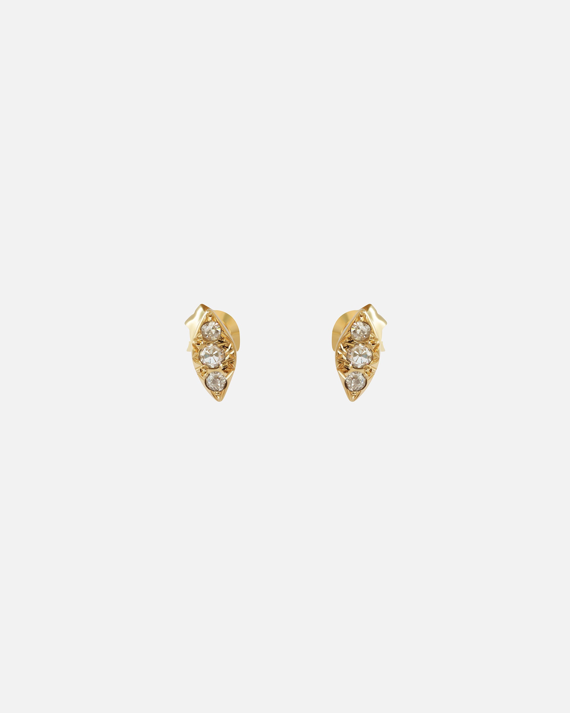Diamond Stud Earrings for Women - 14K Gold Plated Hypoallergenic Cubic Zirconia Earrings | Perfect for Everyday Wear, Parties & Gifts