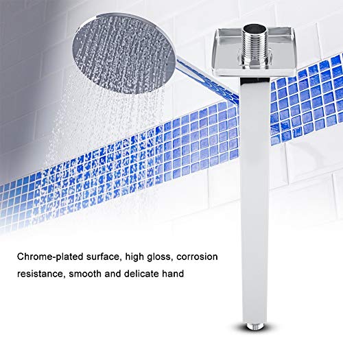 Extra Long Thick Stainless Steel Universal Shower Arm Extension - 8/10/12/16 Inch Wall Mounted Straight Shower Pipe for Bathroom & Spa Renovation
