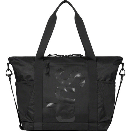 Supreme 50th Anniversary Zip Tote Bag - Black Waterproof Travel & Gym Bag for Women & Men | Perfect for Shopping, Work, and Weekend Getaways