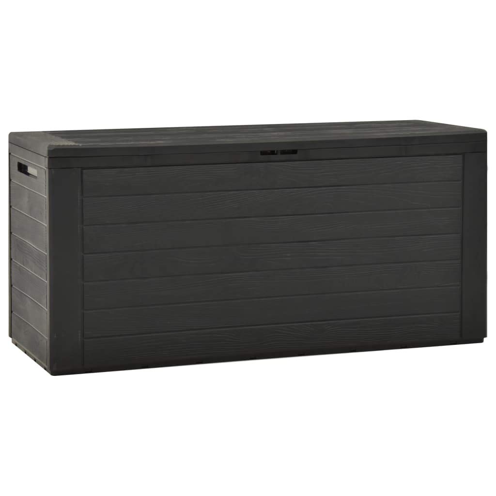 Unfade Memory Outdoor Storage Shed - 45.7x17.3x21.7 Inch Weatherproof Garden Storage Cabinet for Tools, Furniture, Toys & Equipment in Anthracite | Perfect for Backyard, Patio & Garage Organization
