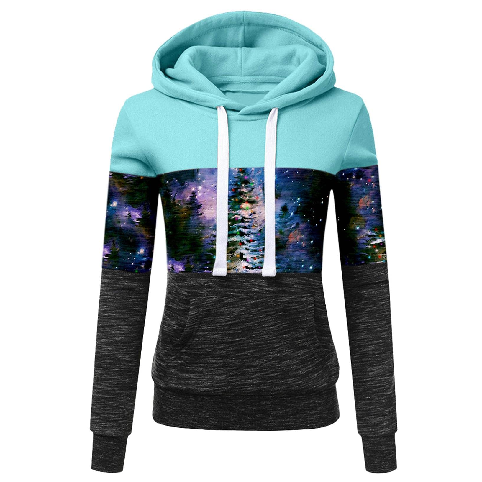 Fashion Women's Butterfly Skull Print Hooded Sweatshirt Pullover - Trendy Casual Blouse for Streetwear & Layering | Perfect for Fall Outfits, Halloween Costumes & Everyday Wear