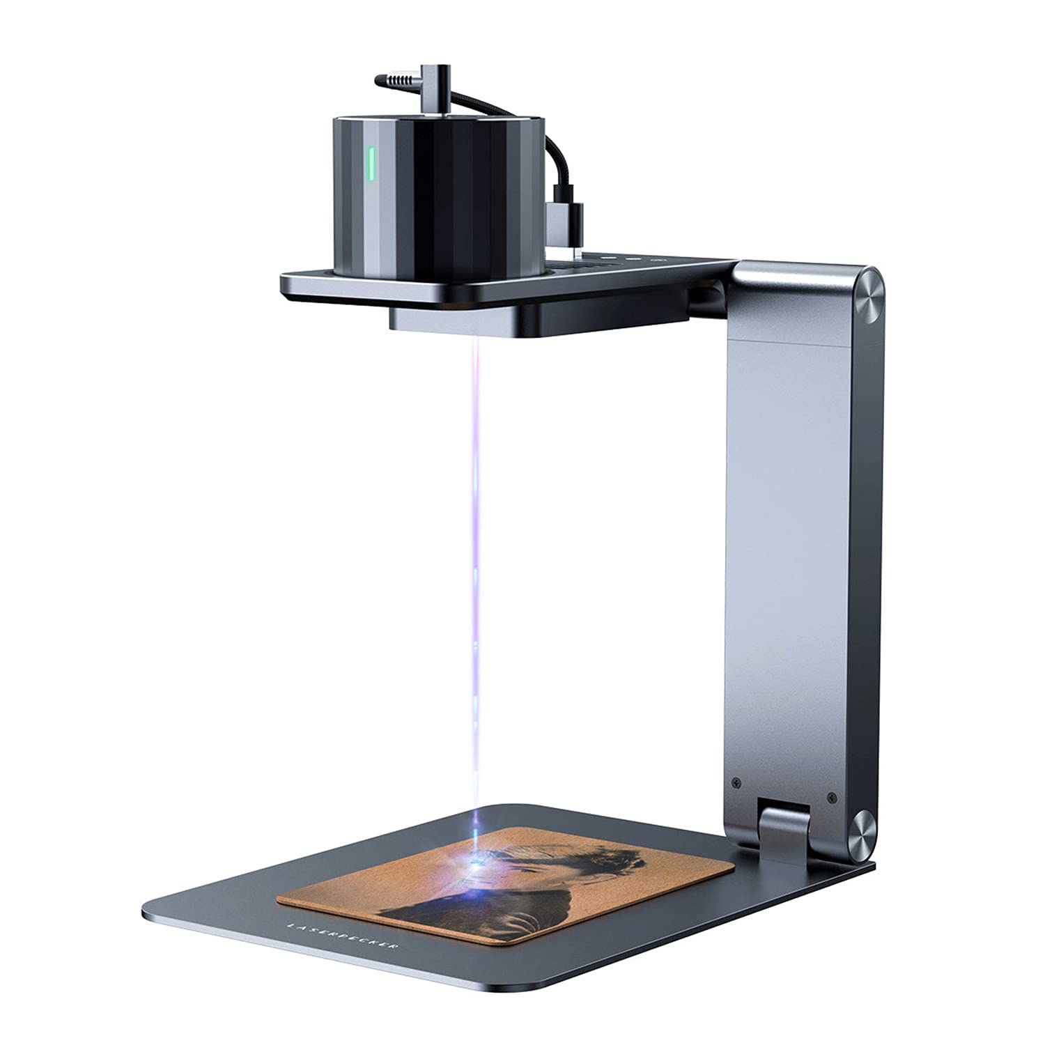 LaserPecker Electric Supporting Stand for L1/L1 Pro - Auto Focus Laser Engraver Accessory with Distance Adjustment | Portable & Foldable Design | Perfect for DIY Crafts, Wood Engraving & Metal Marking (Laser Unit Not Included)