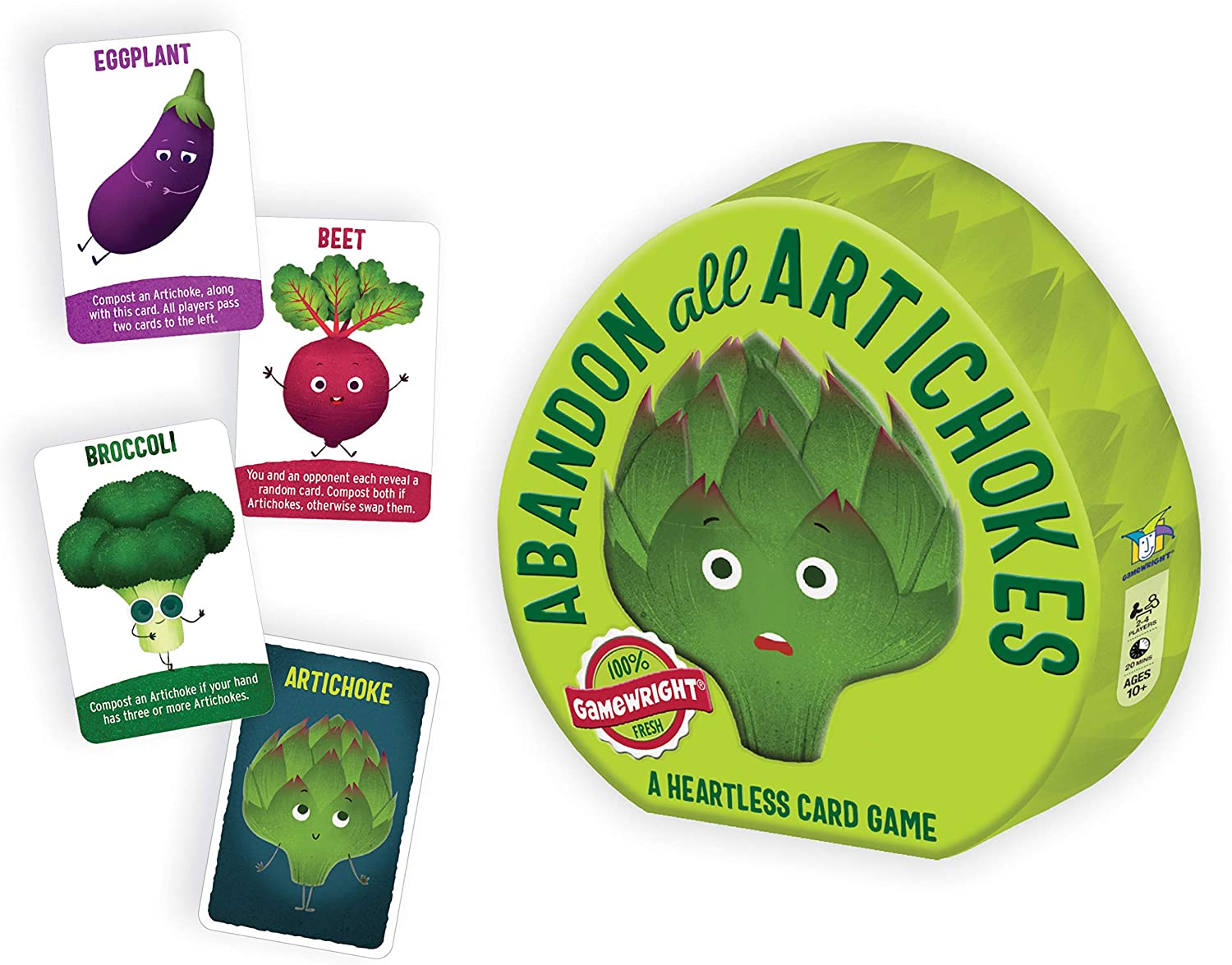 Abandon All Artichokes Kids Card Game - Fun Family Board Game for Ages 10+ - Perfect for Family Game Nights & Birthday Parties