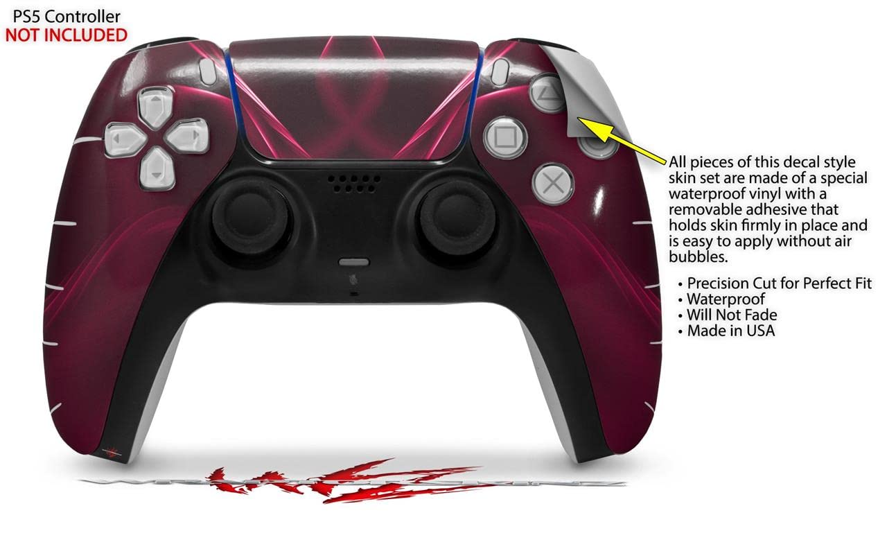 PS5 DualSense Controller Skin Wrap - Abstract Pink for Gaming Protection