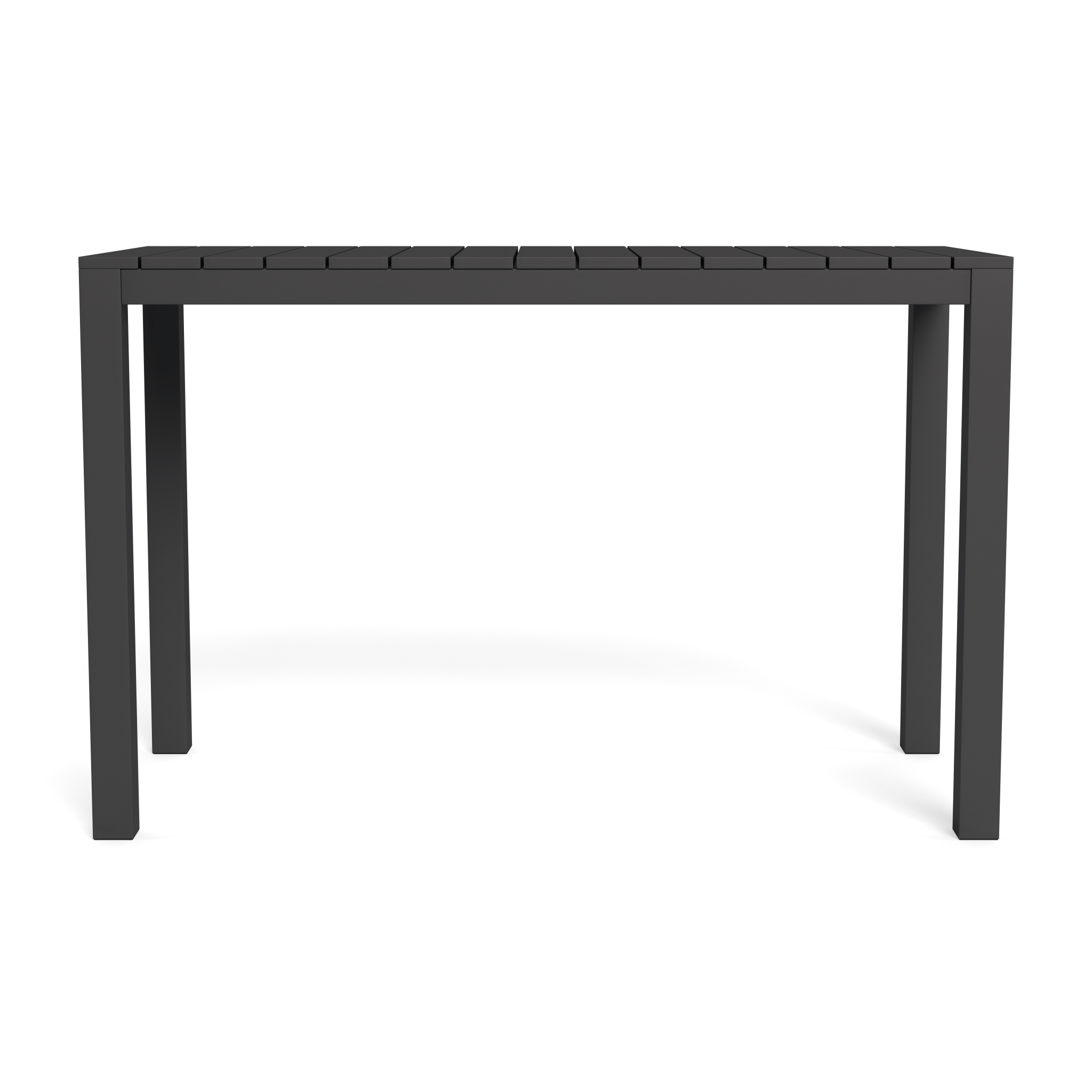 Premium Aluminum Rectangle Bar Table - Durable & Modern Outdoor/Indoor Dining Table for Patio, Restaurant, or Home Use