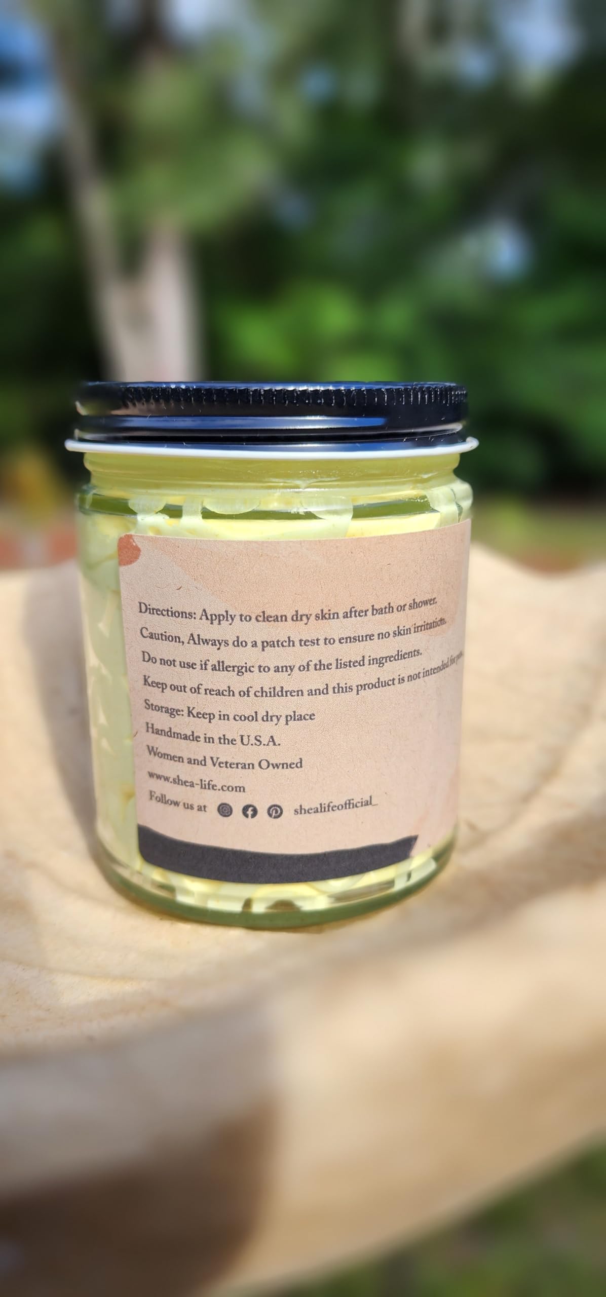 Organic Turmeric Whipped Shea Body Butter for Glowing Skin - Reduces Swelling & Redness - Natural Skincare for Dry, Sensitive Skin - Perfect for Daily Moisturizing & Post-Workout Recovery