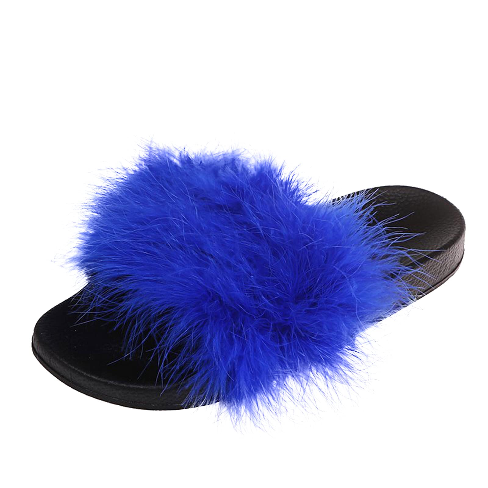 Leopard Print Slippers for Women - Soft Plush Fuzzy House Slippers Size 8, Cozy Indoor Outdoor Slip-On Slippers for Home, Lounge & Backyard Comfort