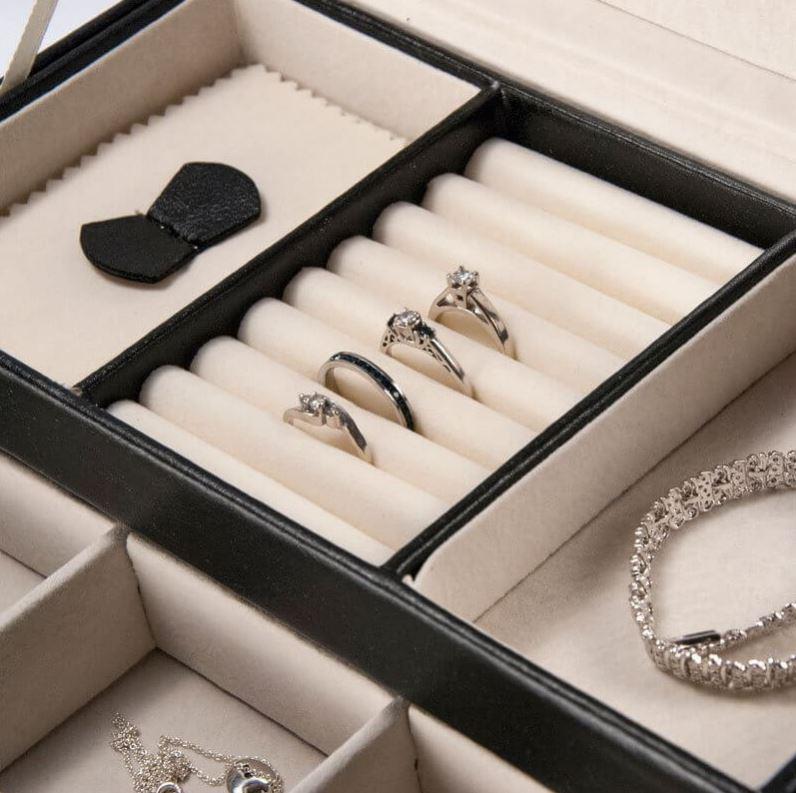 Barska BF11974 Cheri Bliss Jewelry Case JC 50 - Premium Jewelry Organizer for Necklaces, Rings & Earrings - Perfect for Travel, Home Storage & Gift Giving