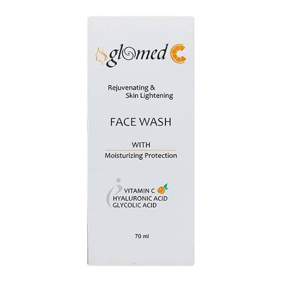 Glomed-C Skin Lightening Face Wash 70ml - Brightening Cleanser for Dark Spots & Uneven Skin Tone - Perfect for Morning & Night Skincare Routine