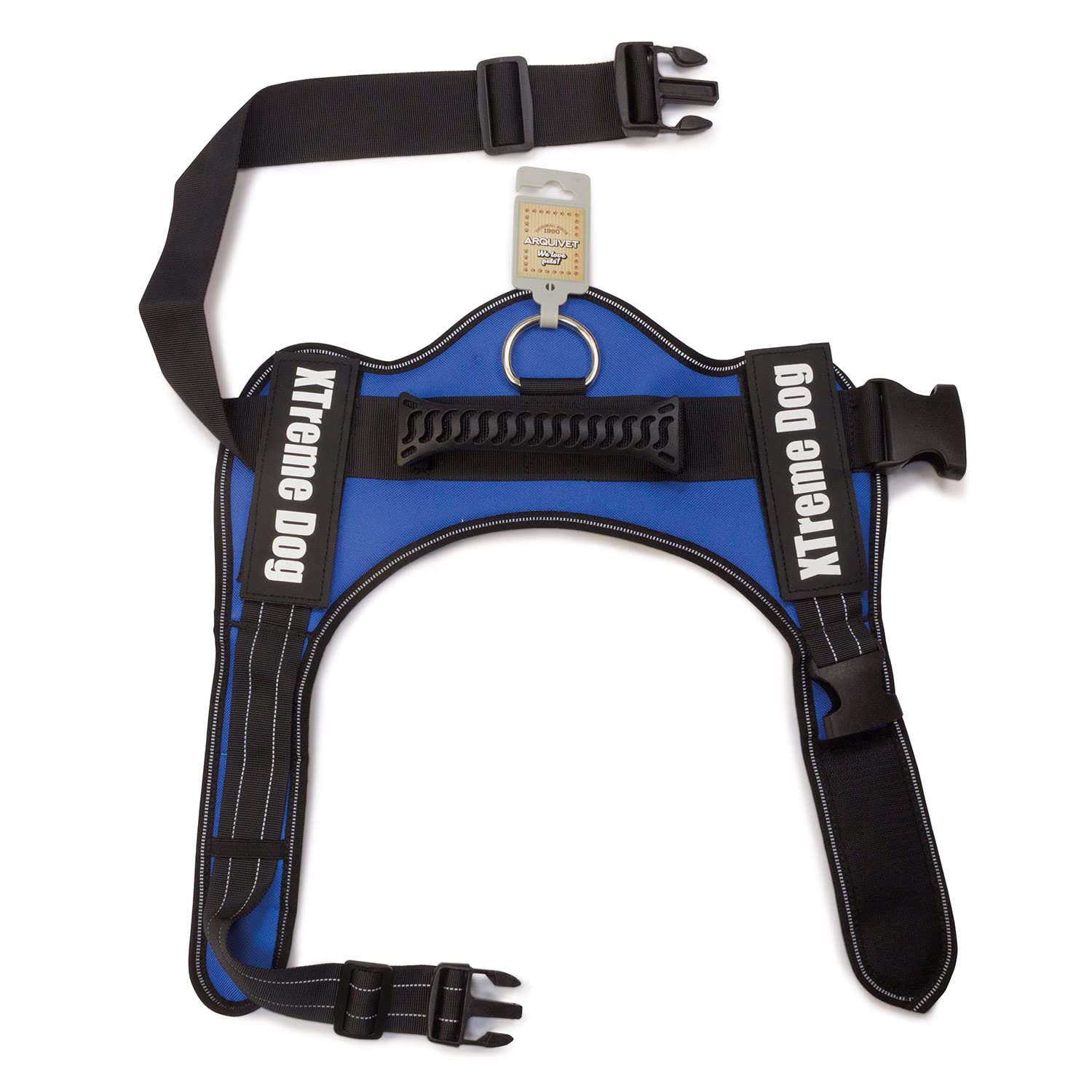 Xtreme Dog Harness for Small Dogs - Adjustable No-Pull Pet Vest (44-57 cm/XS) - Comfortable & Durable Blue Reflective Harness for Training, Walking & Outdoor Adventures