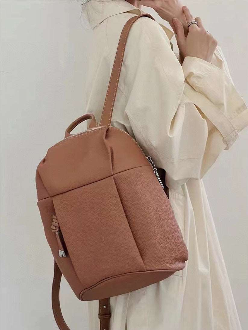 Stylish & Durable Soft Leather Backpack for Women & Men - Perfect for Travel, Work & School | Water-Resistant & Lightweight Design