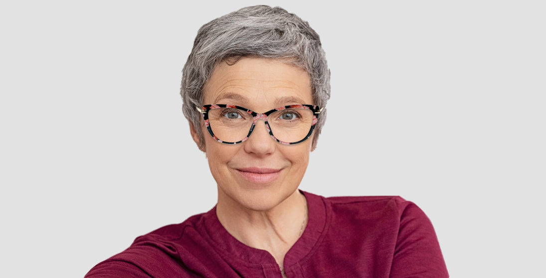 Stylish Floral Reading Glasses 7697 - Fashionable Blue Light Blocking Readers for Women & Men - Perfect for Reading, Working & Computer Use