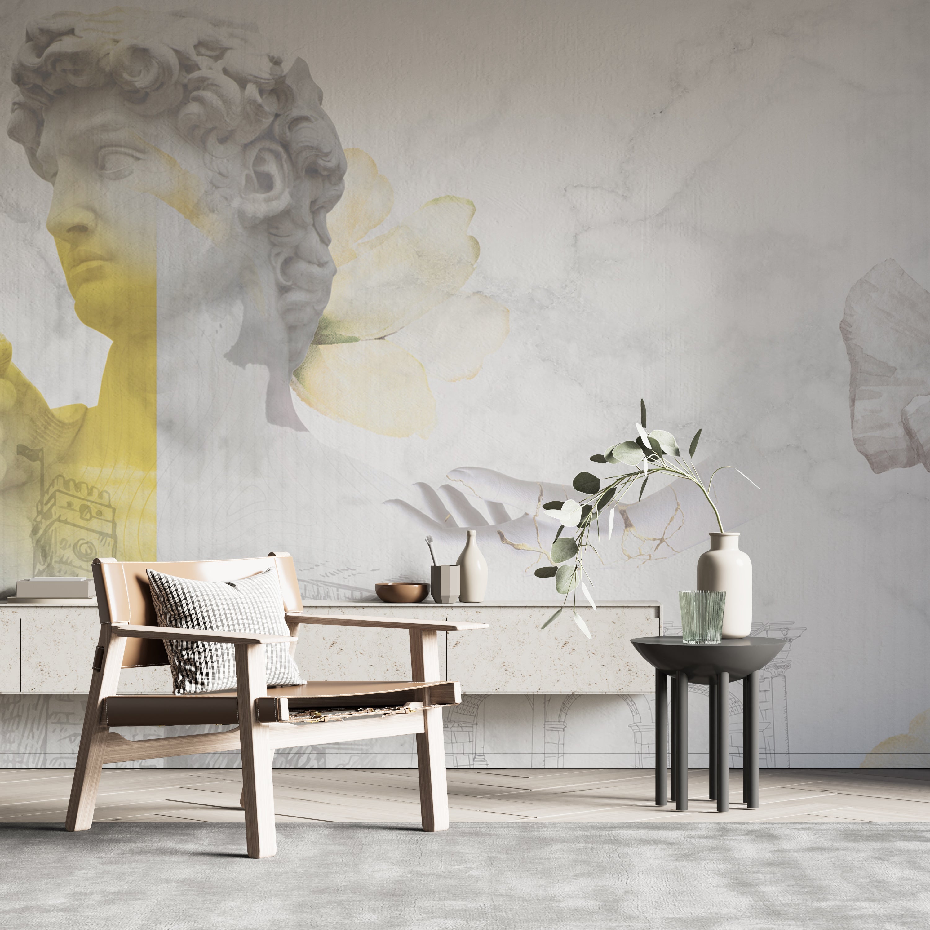 Cloud Angel Wallpaper Mural - Premium Self-Adhesive Wall Decor for Bedroom, Living Room & Nursery | Easy Peel & Stick Installation | Transform Your Space with Heavenly Design