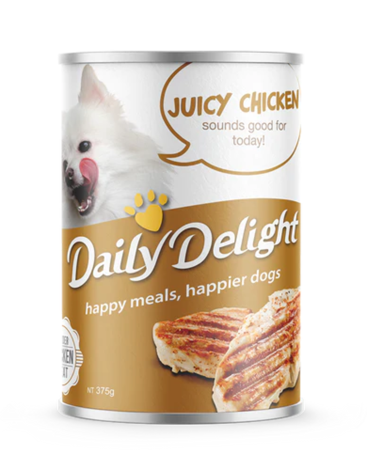 Premium Daily Delight Dog Treats - Juicy Chicken Flavor 375g - High Protein Snacks for Training, Rewards & Dental Health - Perfect for Small & Medium Dogs