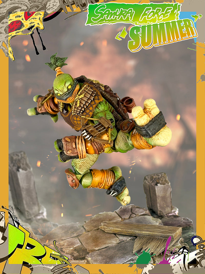 Fury Toys 1/12 Scale 5-inch Action Figure - Wave 3 Rage Samurai Force Turtle Collectible Figure for Display & Play | Perfect for Anime Fans, Model Collectors, and Gift Giving