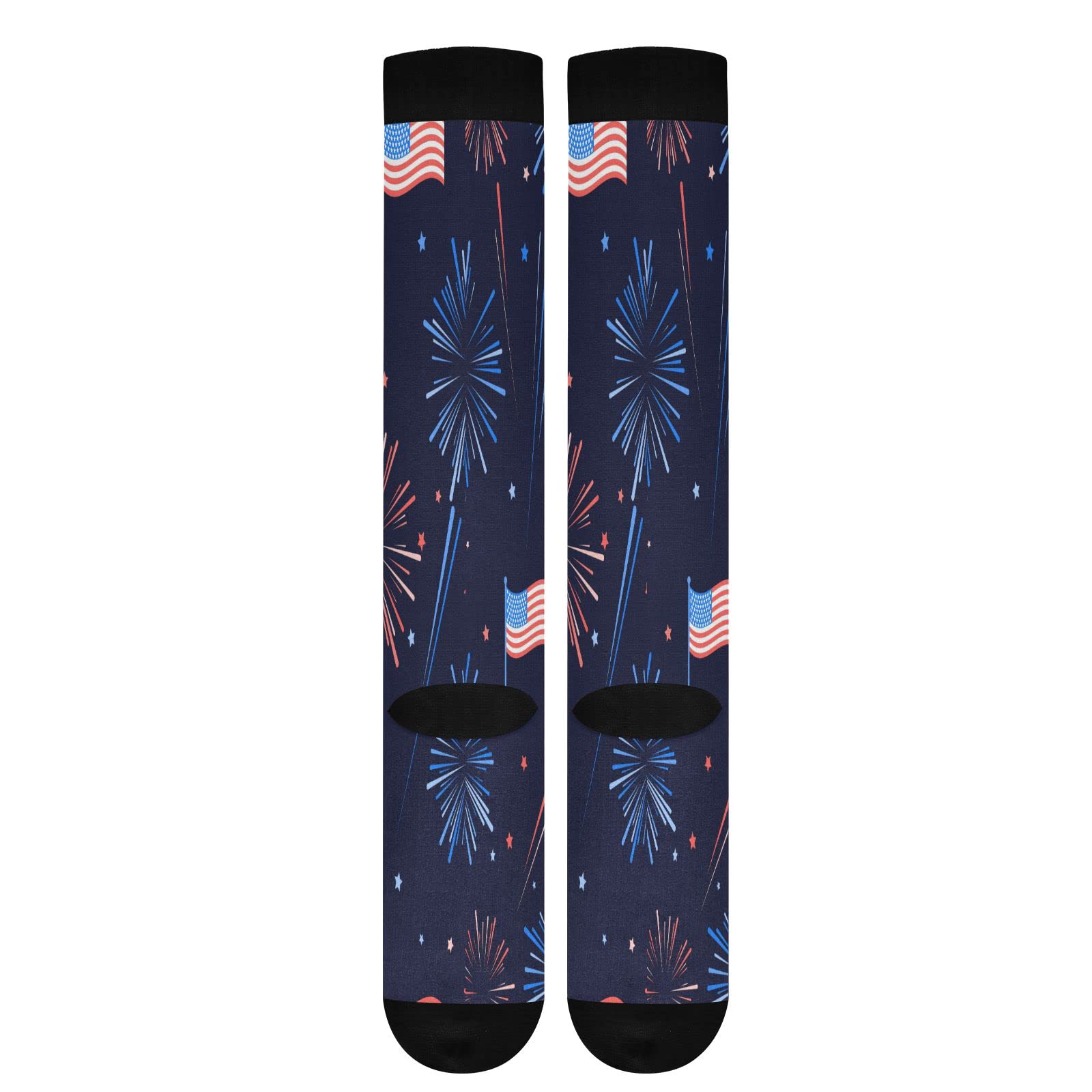 Fashionable Cute Knee High Compression Socks for Men & Women - Support for Running, Hiking, Fitness Workouts - Perfect for Sports, Travel & Daily Comfort