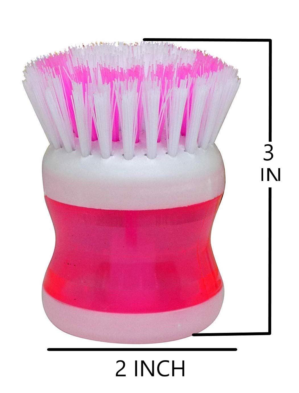 SIYAA Round Shampoo Brush & Body Scrubber Set - 2-in-1 Exfoliating Shower Brush for Deep Cleansing Scalp & Back - Gentle Massage for Women & Men (Pack of 2) - Perfect for Bath, Spa & Daily Hair Care
