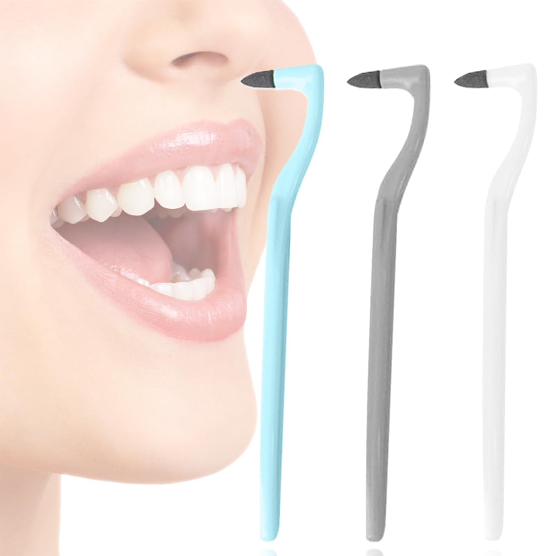 3-Piece Dental Scaler & Tartar Remover Kit - Stain Removal Tools for Teeth & Gums, Plaque Eliminator & Teeth Whitening Polisher - Perfect for Home Dental Care & Oral Hygiene Maintenance