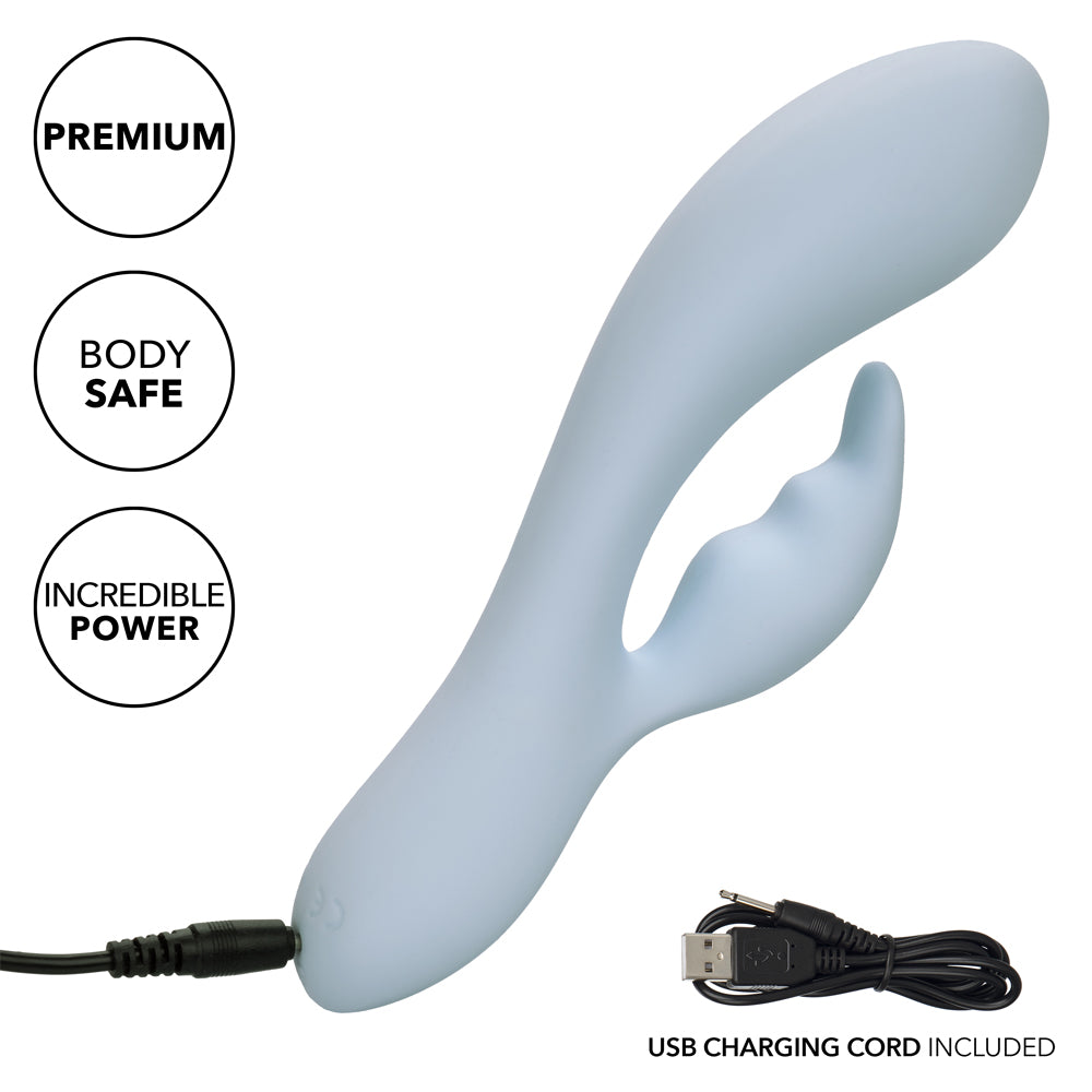 Premium Contour Kali Liquid Silicone Rabbit Vibrator - Dual Stimulation for Women, G-Spot & Clitoral Pleasure - Waterproof, Rechargeable Adult Toy for Couples & Solo Play