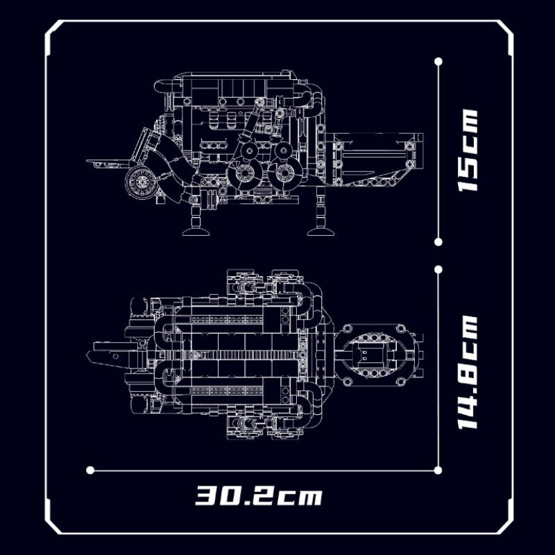 MouldKing 10131 BGT Supercar Building Set - 1952 PCS W16 Engine Model Car Kit for Adults & Teens - Perfect for Collectors, DIY Enthusiasts, and Gift Giving