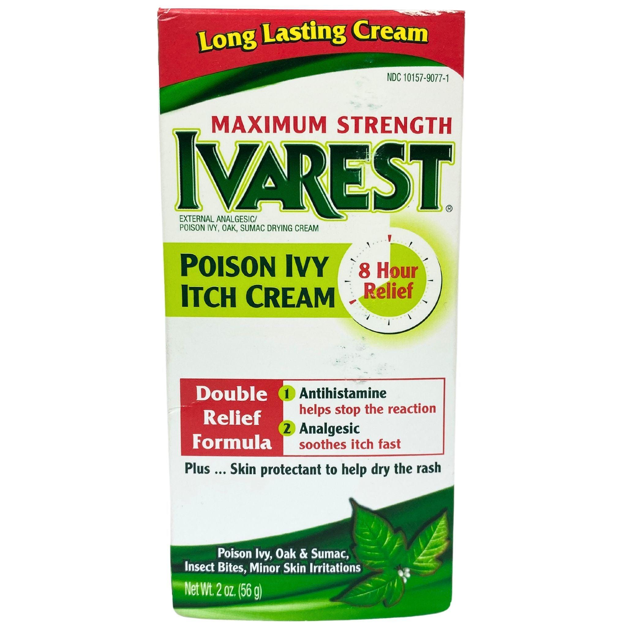Ivarest Maximum Strength Poison Ivy Itch Cream - 2oz (Pack of 50) - Fast Relief for Poison Ivy, Oak & Sumac Rashes - Perfect for Outdoor Activities, Camping & Hiking