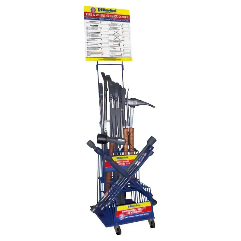 Ken Tool Tire & Wheel Service Center - Professional Tire Repair & Wheel Maintenance Kit for Cars, Trucks & SUVs - Perfect for Auto Shops, DIY Enthusiasts & Roadside Emergencies