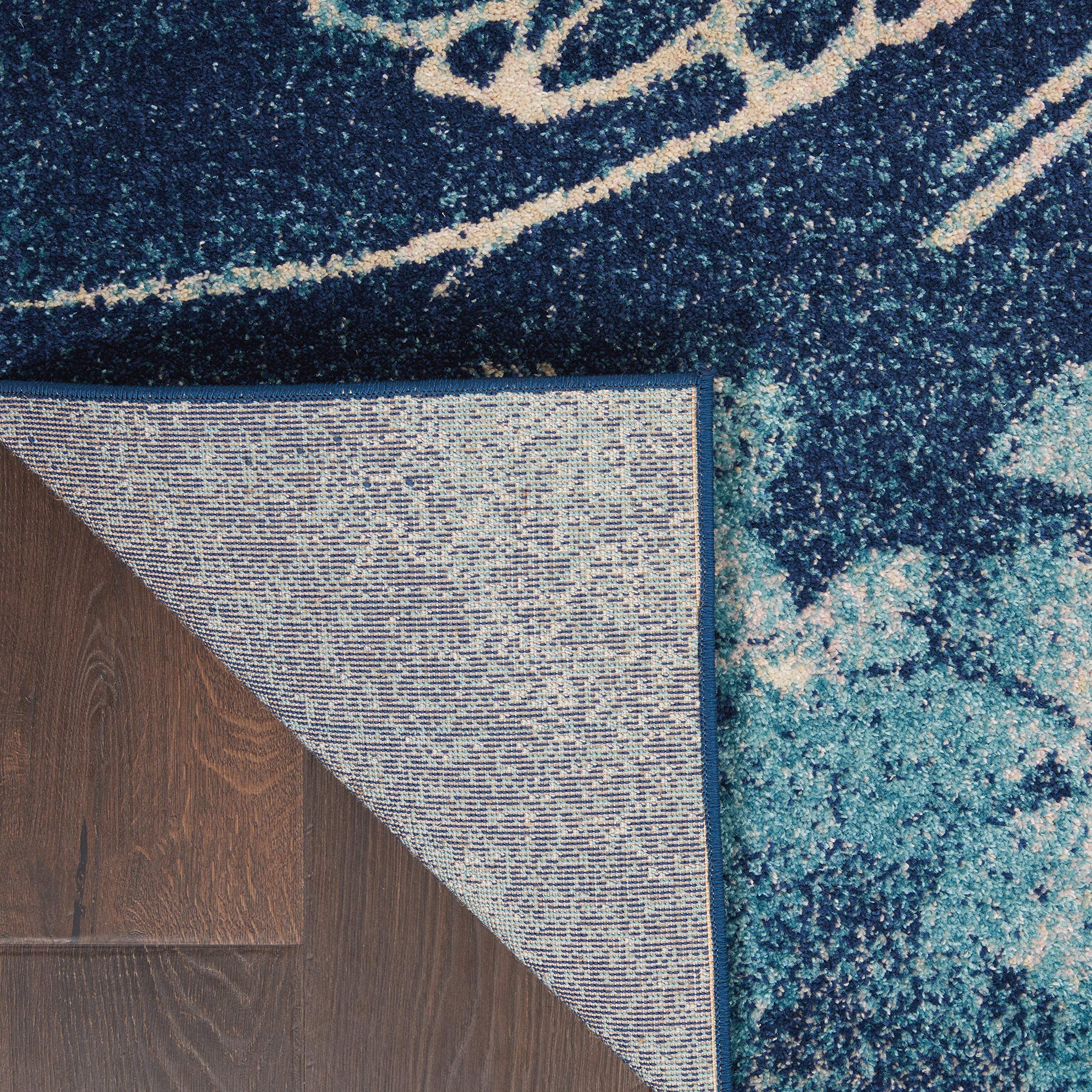 Nourison Tranquil Floral Navy/Pink 5'3