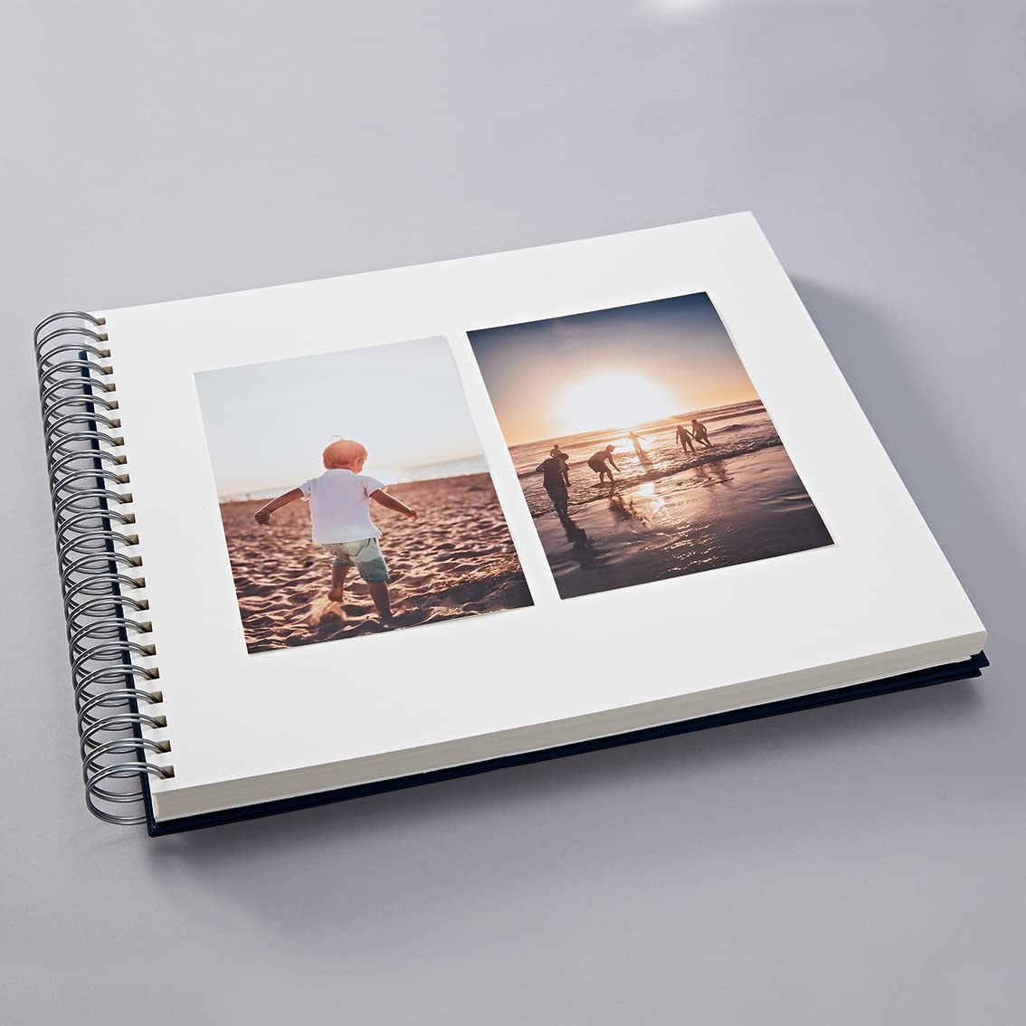 Semikolon Maxi Mucho Cream Paper Photo Album 12 x 13.5 Inches - Orange Scrapbook for Wedding, Baby, Travel Memories | Acid-Free Archival Quality Photo Book