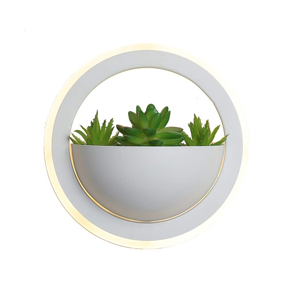 Modern LED Wall Lights for Bedroom - Minimalist Creative Plant Wall Lamp, Green Aisle Decorative Lighting for Home & Office Use