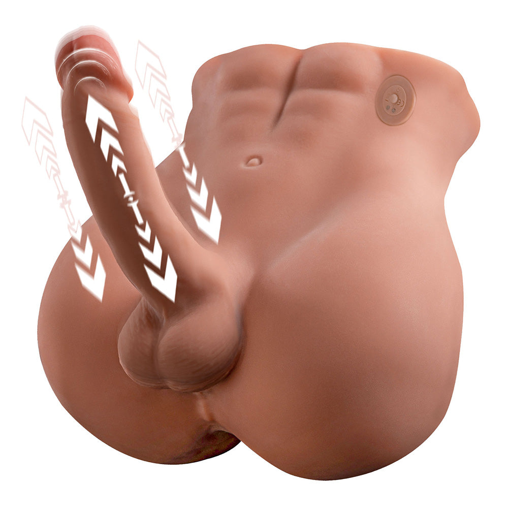 Realistic Male Sex Doll with Thrusting Vibrating Dildo & Anal Opening - Lifelike Adult Toy for Women & Couples - Perfect for Solo Pleasure, Roleplay & Spicing Up Relationships