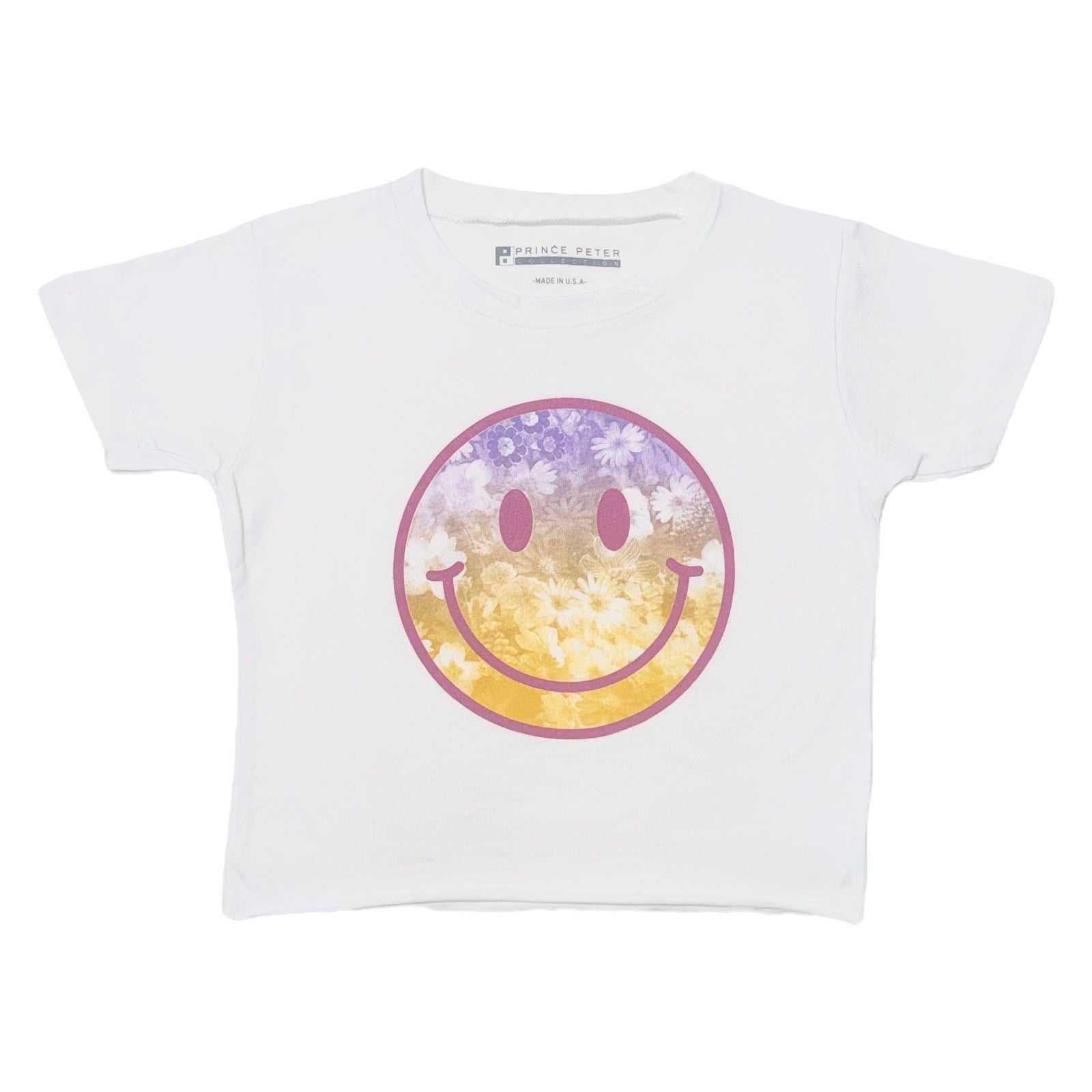Floral Smiley Face T-Shirt for Women - Trendy Graphic Tee with Happy Flower Design - Perfect for Casual Wear, Summer Outfits & Festival Fashion