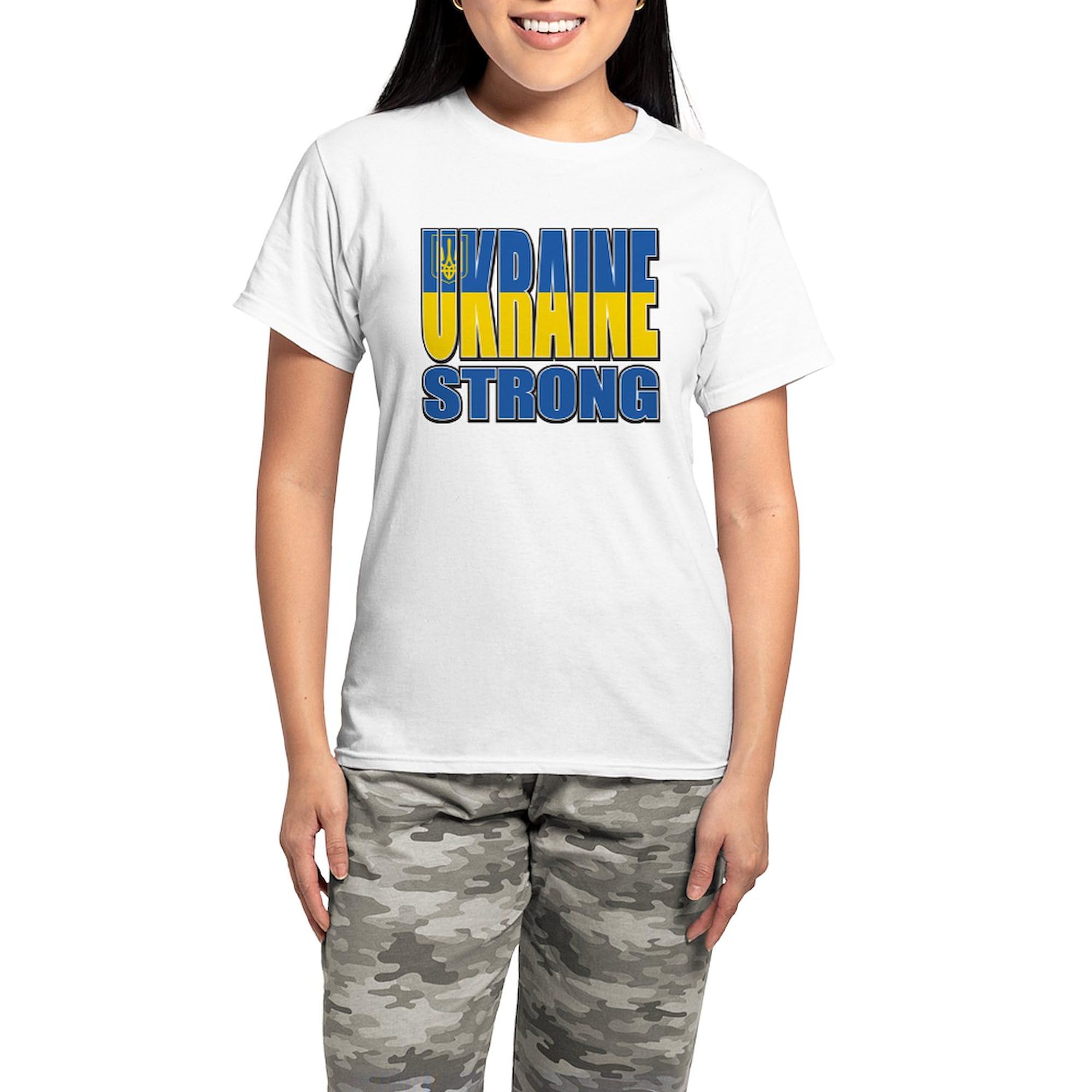 Ukraine Strong Pajamas for Women - Soft Cotton Pajama Set with Comfortable Sleepwear | Perfect for Lounging, Sleeping & Showing Support