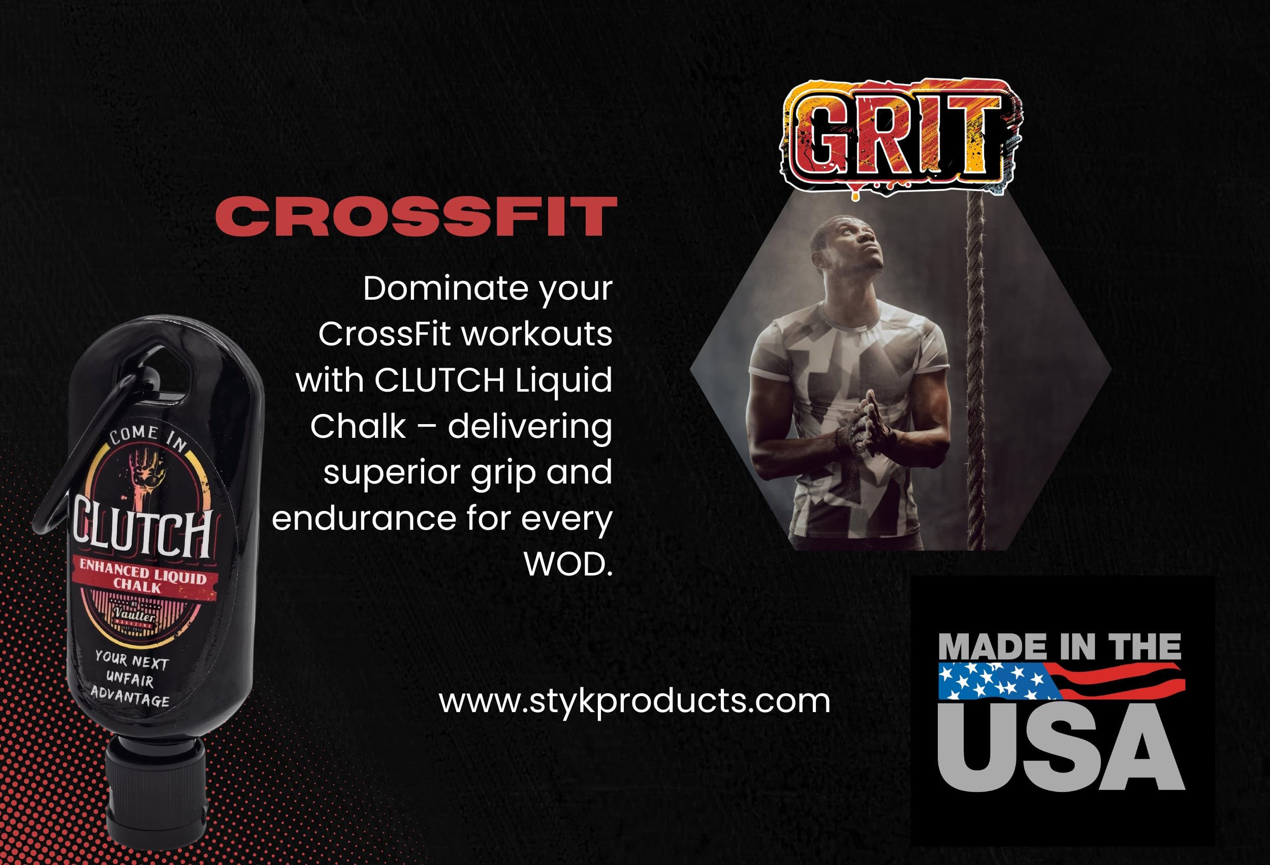 STYK Vaulter Magazine - Premium Liquid Chalk for Weightlifting, Gymnastics & Rock Climbing | No Mess Grip Enhancer | Ideal for CrossFit, Bodybuilding & Pole Vault | Perfect for Gym, Home Workouts & Outdoor Training